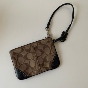 Mini Coach Wristlet